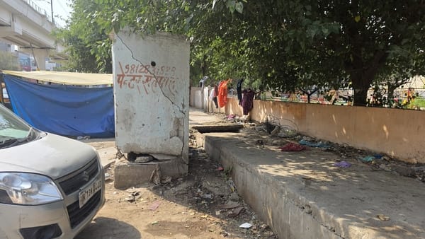 Dilai Rohtak Road toilet in dilapidated condition