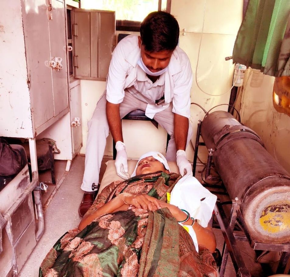 Three Injured, Including a Female Rider, After Motorcycle Collides with a Nilgai