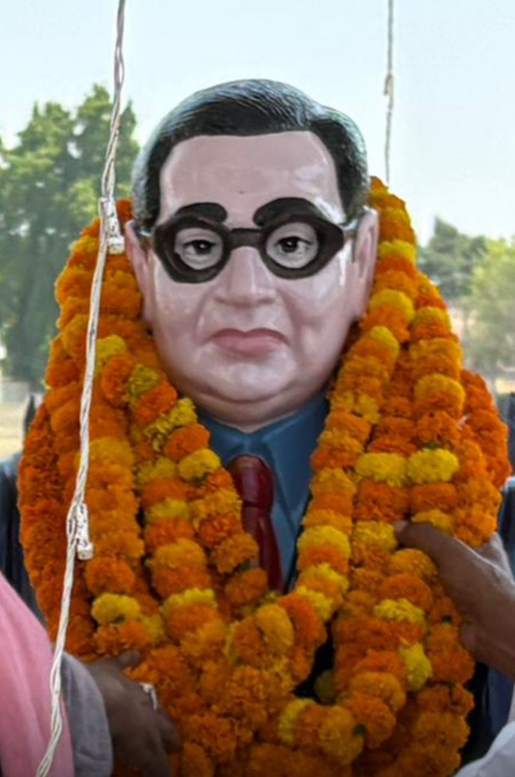Efforts to woo Dalit voters ahead of the assembly elections include beautification of statues of great men, including Ambedkar.
