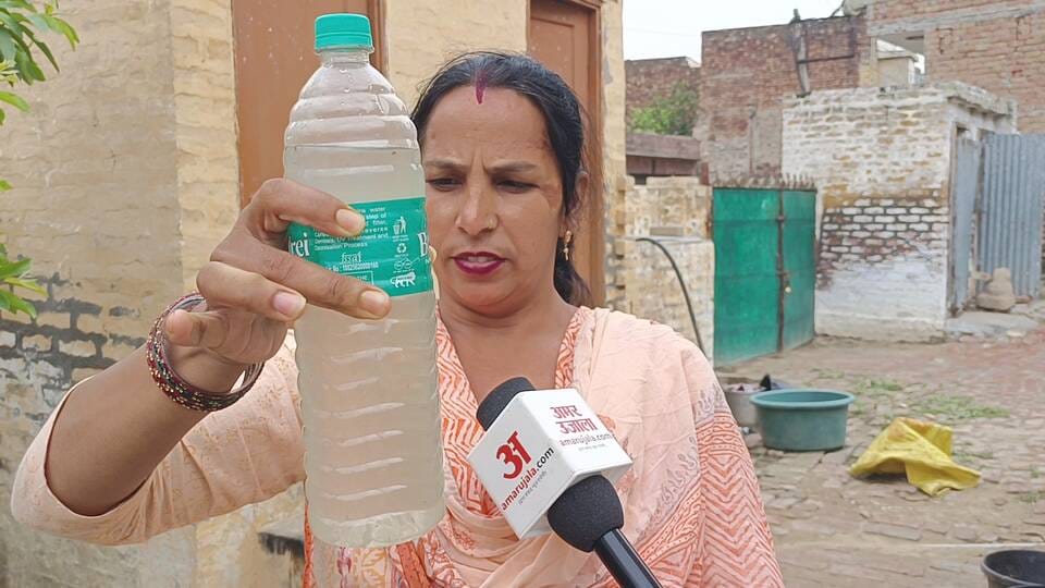 Drinking water crisis and contaminated ponds have become a headache in Khanpur Kalan.