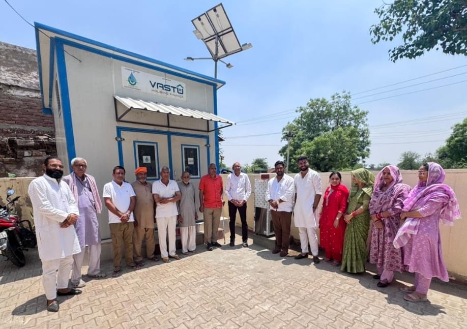 Water cooler presented to the Panchayat house