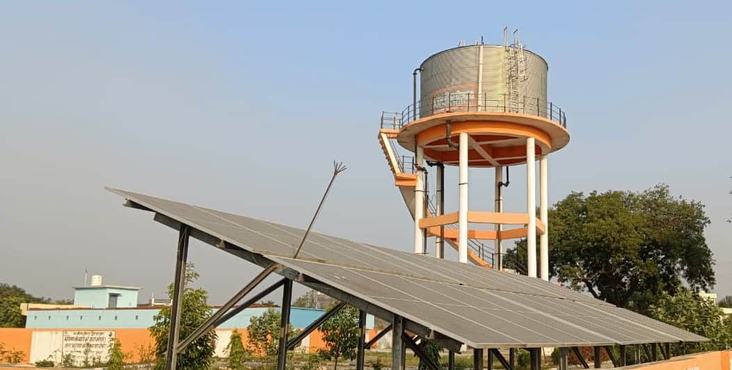 पल्हनी ब्लॉक के सरायसादी में बना जिंक एलम टैंक। संवाद
