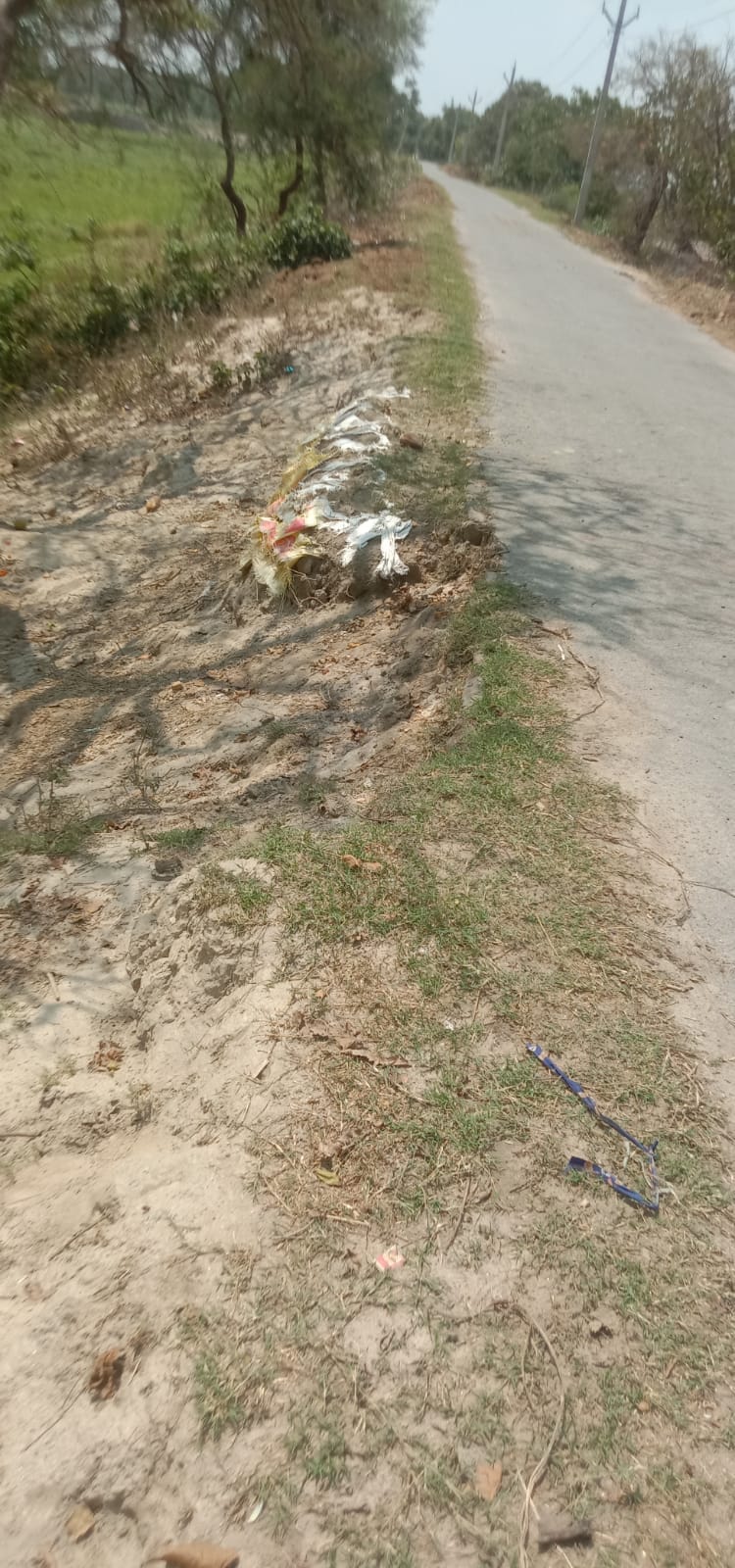 Rain cuts and rat holes on the MBD dam; if not repaired, the danger will increase.