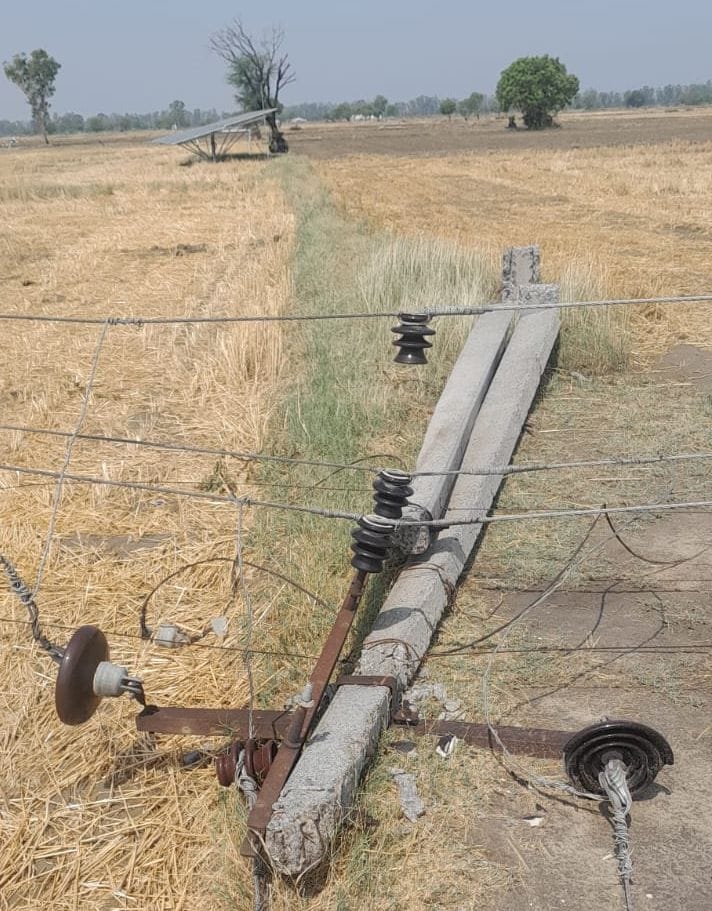 Storm Disrupts Power Supply; Safidon and Pillukhera Remain Without Electricity All Night