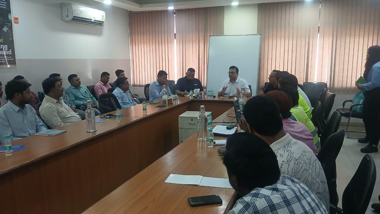 workshop on industrial safety was organized with dozen industry officials present and important tips provided