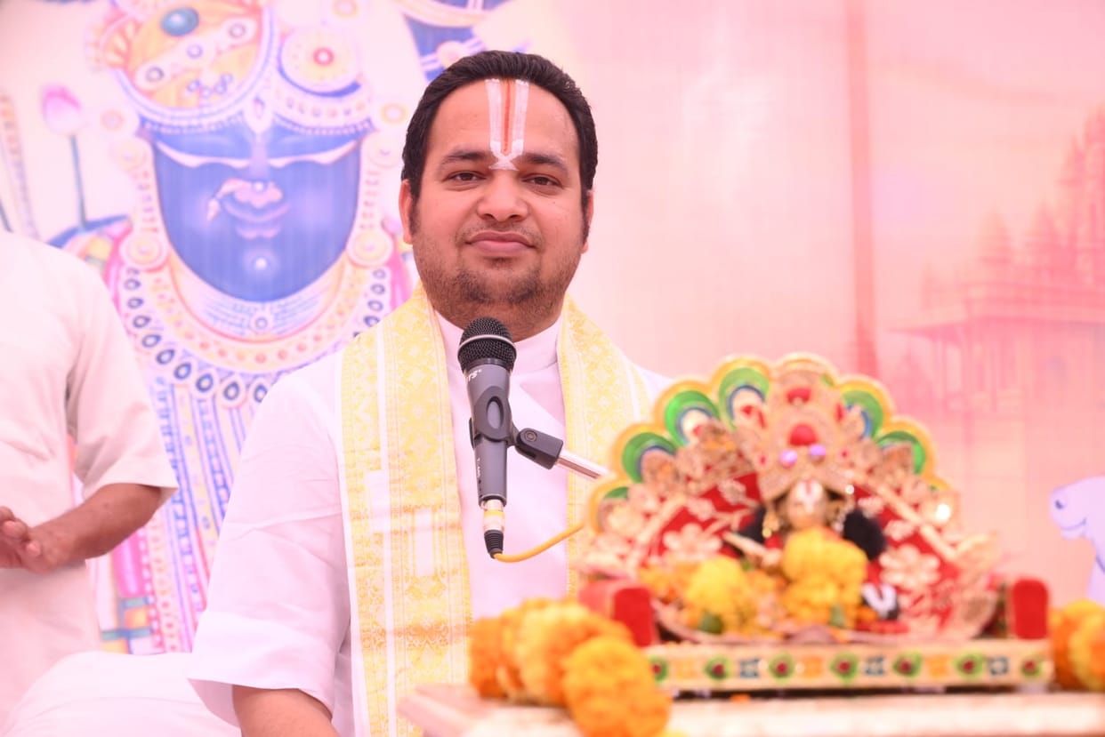 The ancestors get peace from the Bhagwat Katha.