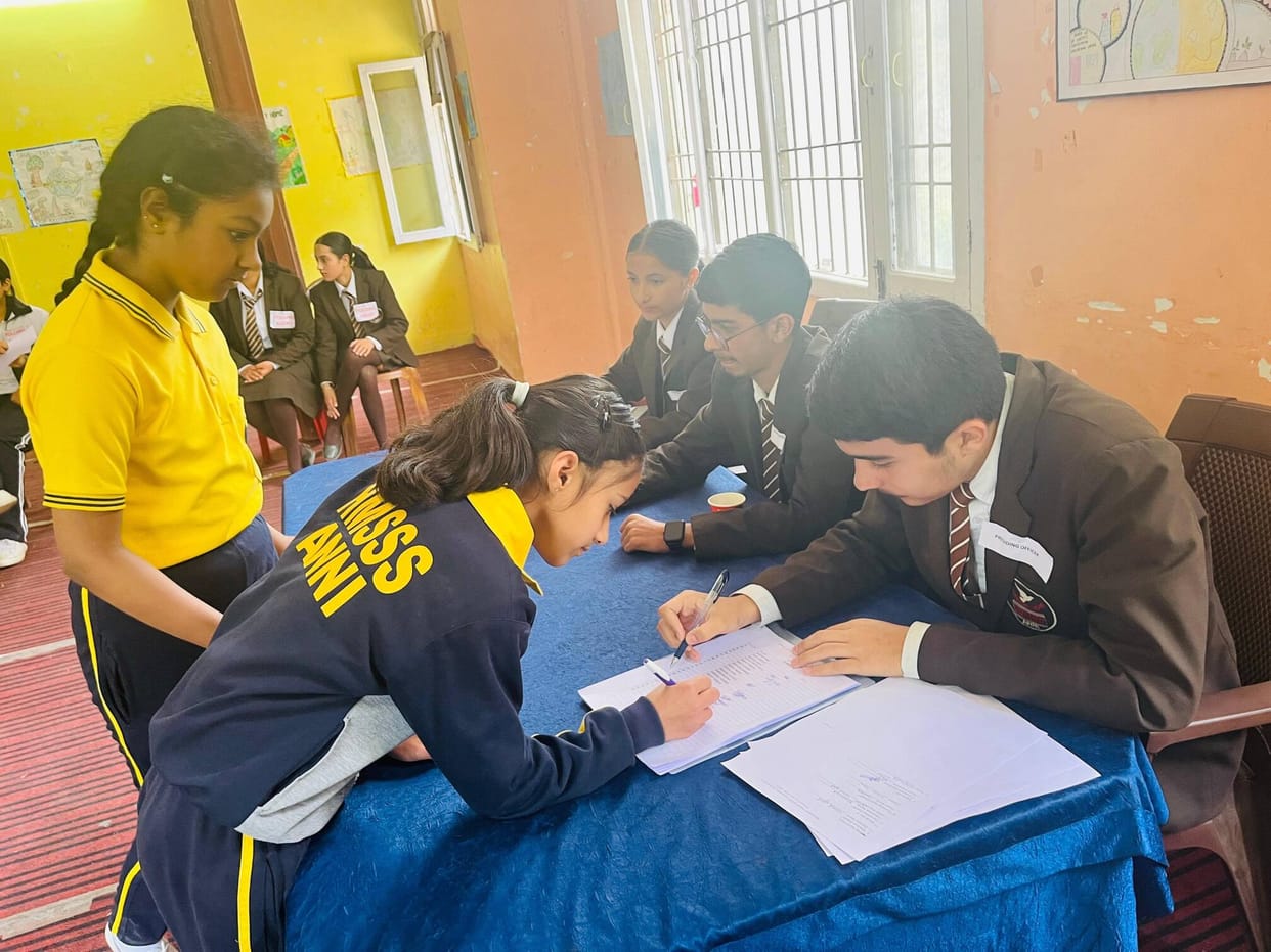 Students learned about the democratic system