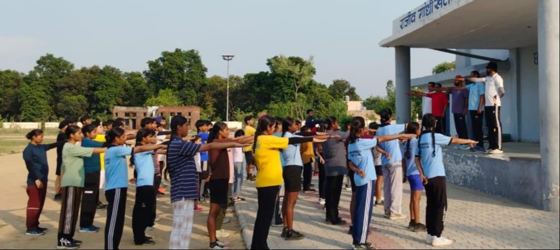 The players demonstrated their game techniques