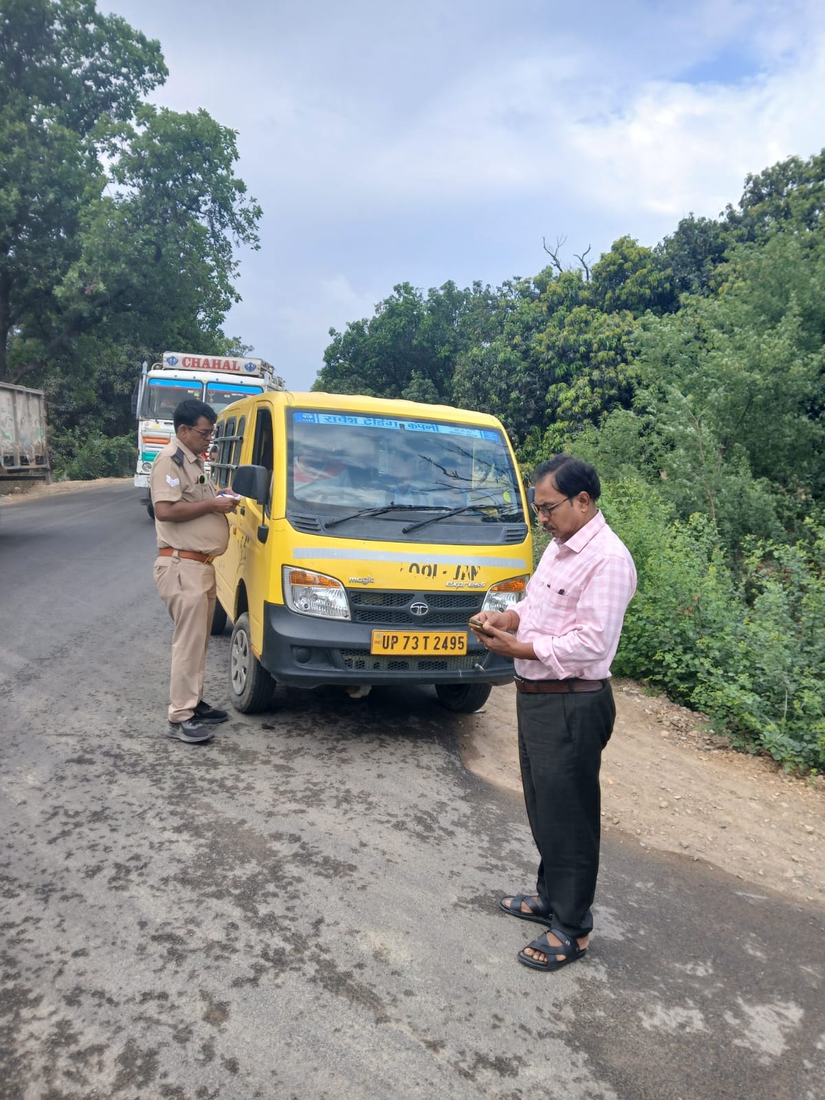 Action taken against 18 school vehicles in two days, two buses seized