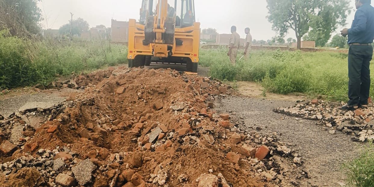 firozabad news illigle contruction