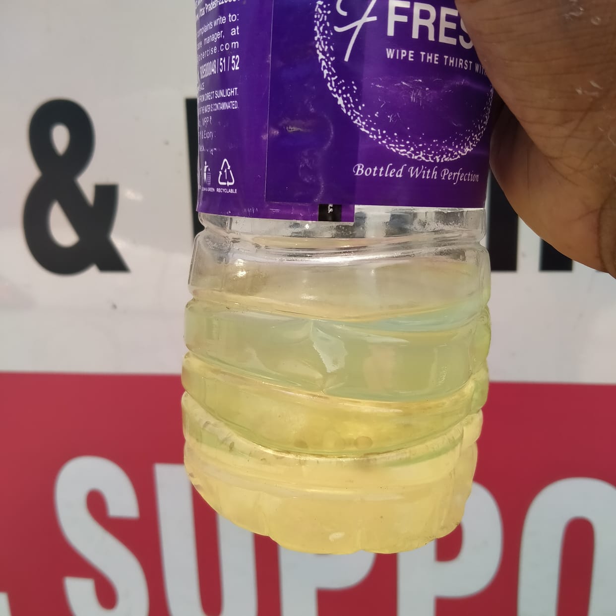 Accused of mixing water in diesel and putting it in the car