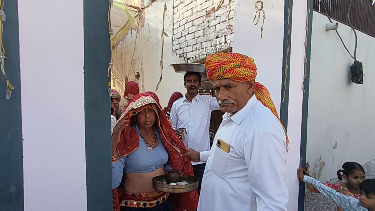 The 'Dharm Bhai' performed the 'Bhat' ceremony at the sons' weddings.