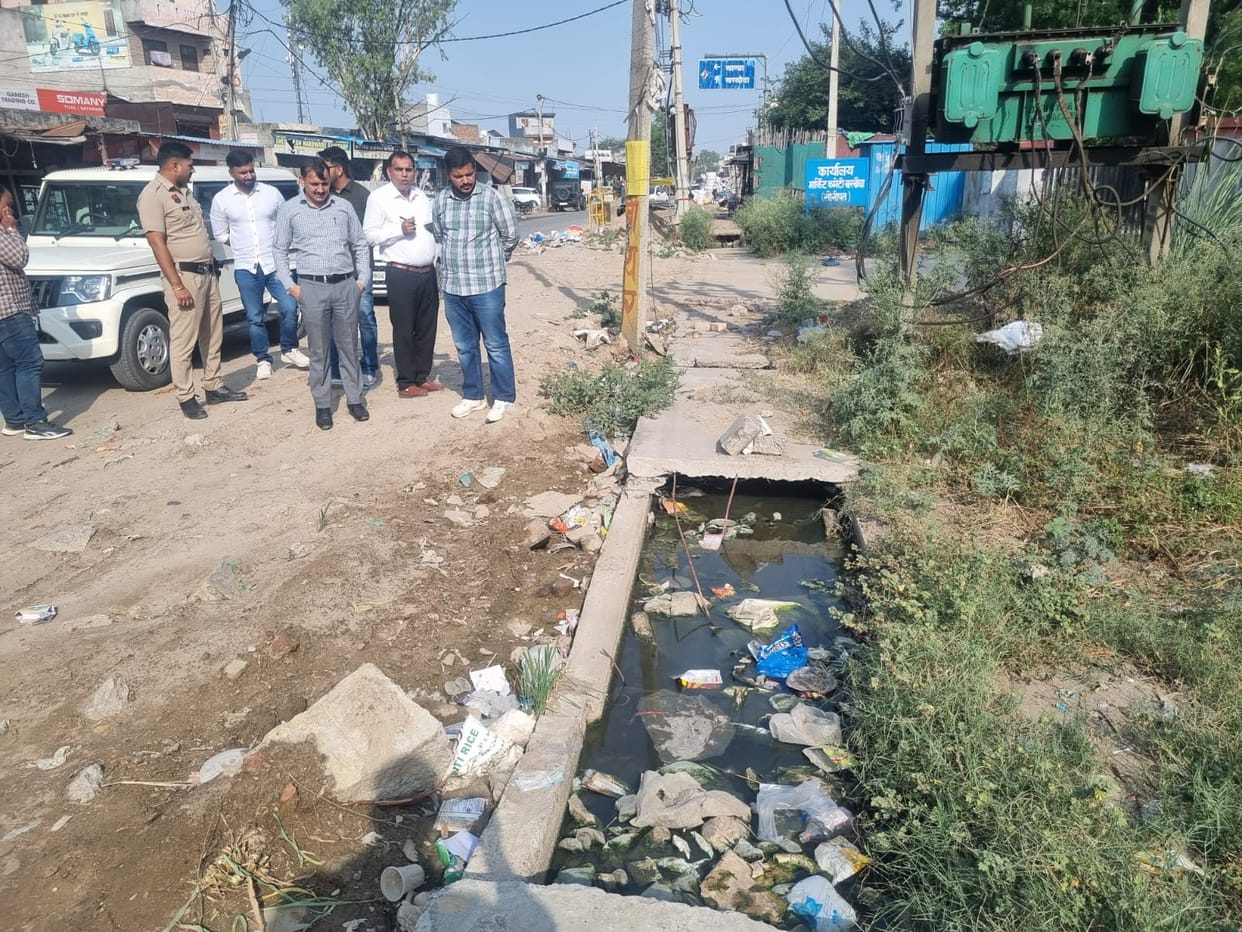 SDM went out to inspect the drainage, preparations were exposed