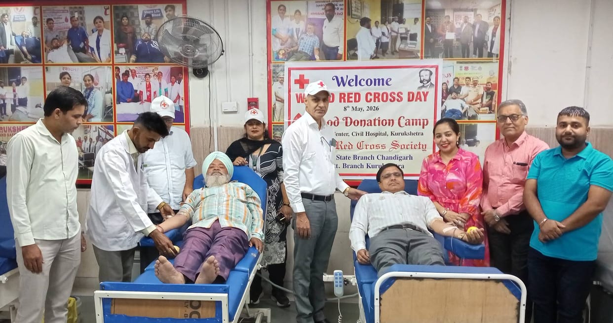 Voluntary blood donation camp organised on Thalassemia and Red Cross Day