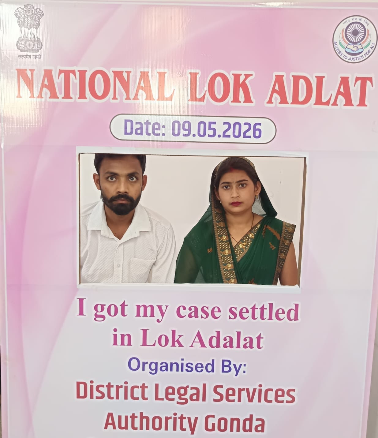 Grievances were put aside, the couple agreed to live together