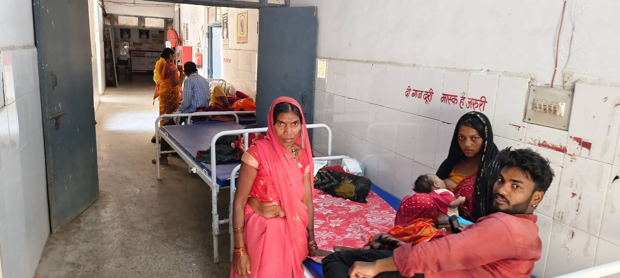Patients Are Being Treated On Beds Set Up In The Corridor Of The Chc ...