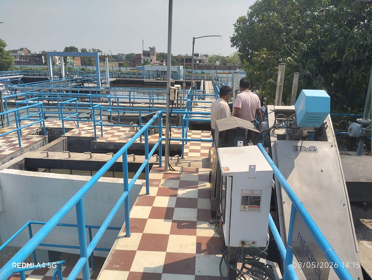 Treated water from the STP is now being discharged into the Khajuri River through a pipeline.
