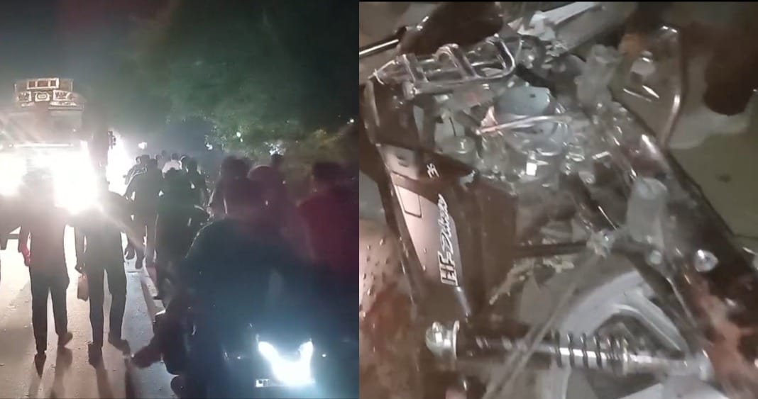 uncontroll speed sister died in road accident three including brother injured driver flee away Muzaffarpur