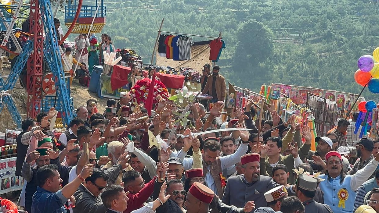 With the arrival of Goddess Durga, the Bishu fair of Shawal begins