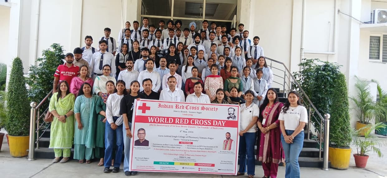 The Red Cross Society conveyed the message of humanitarian service