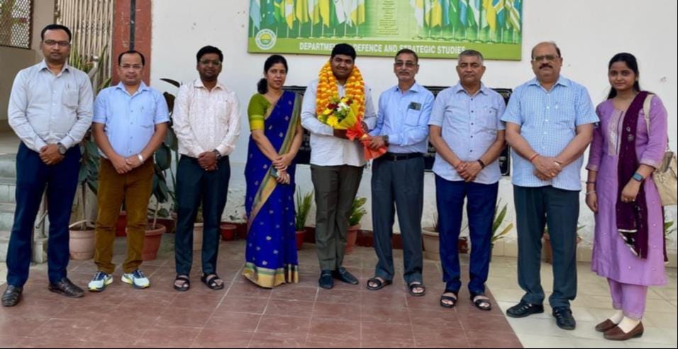 Former research scholar of the department was honored on becoming Assistant Professor in Allahabad University.