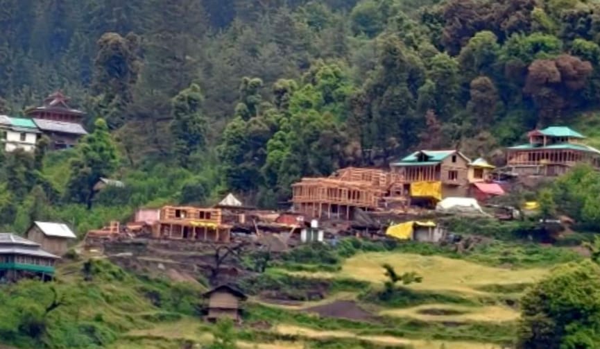 Jhaniar village in Tirthan Valley is being resettled.