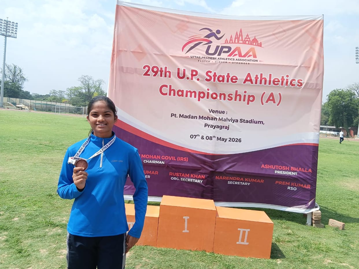 Farrukhabad's daughter shines in Prayagraj, Pratishtha wins bronze medal