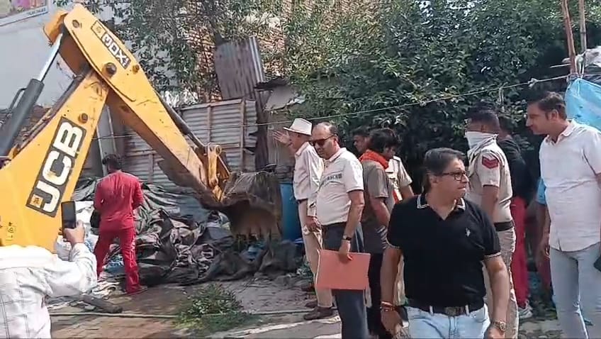 Bulldozer runs on West Juaon Drain Road, encroachment removed