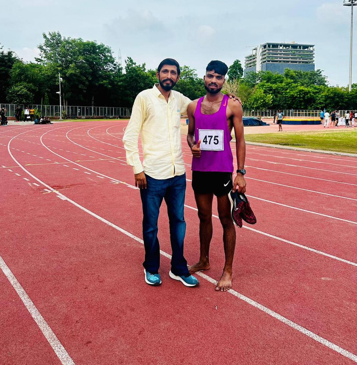 Hemant Wins Bronze Medal in Steeplechase