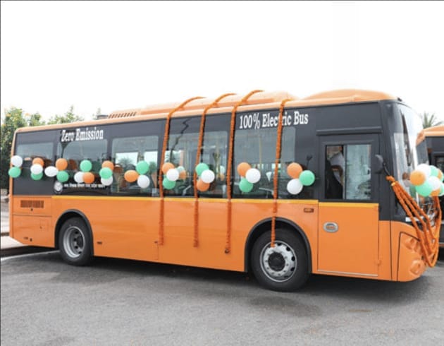 Trial Run of AC E-Bus Service Begins from Gorakhpur to Tamkuhi Raj