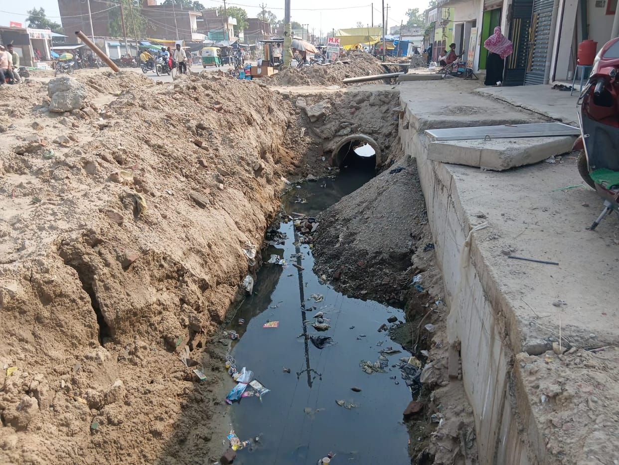 Unfinished Drain Becomes a Nuisance for Residents; Businesses Being Affected