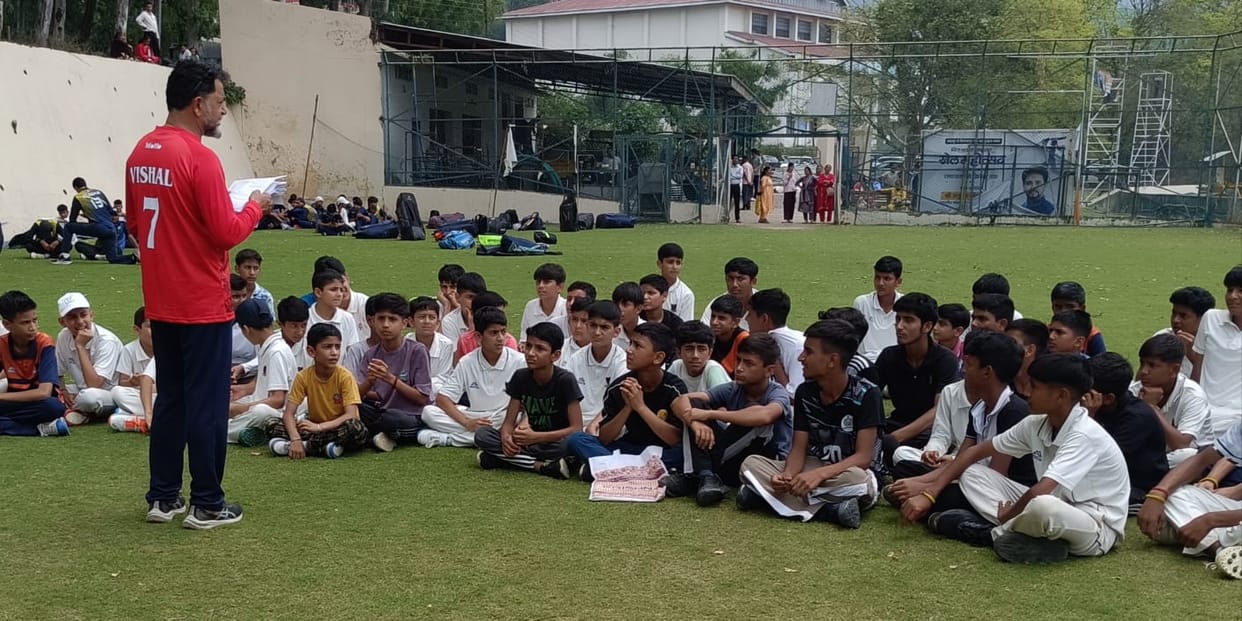 Under-23 probable district cricket team selected at Luhnu ground