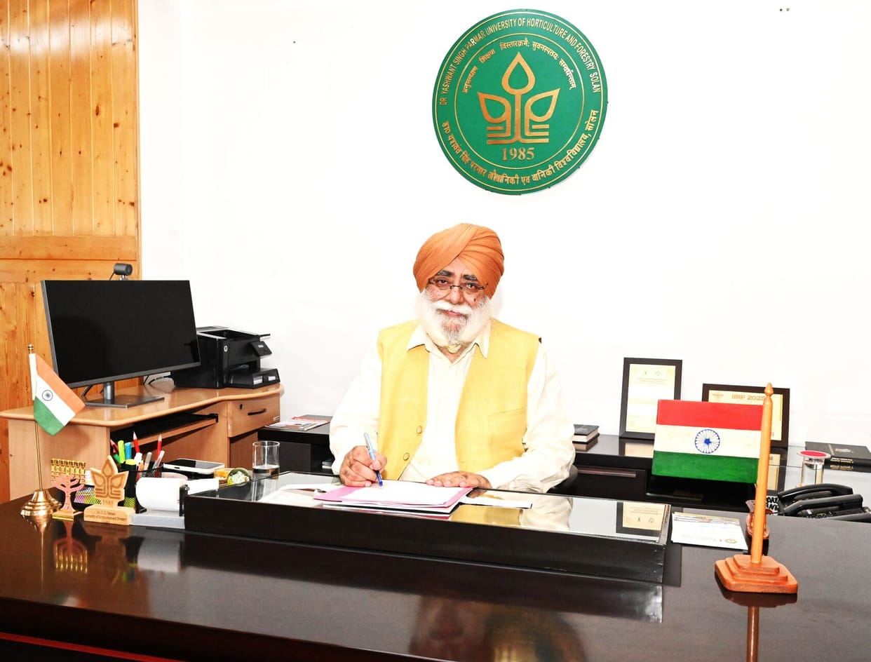 Dr. Harminder Singh Baweja assumed the charge of Vice Chancellor of Nauni University.