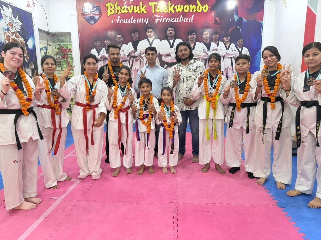 Players from the district won 16 medals in the state-level Taekwondo competition.