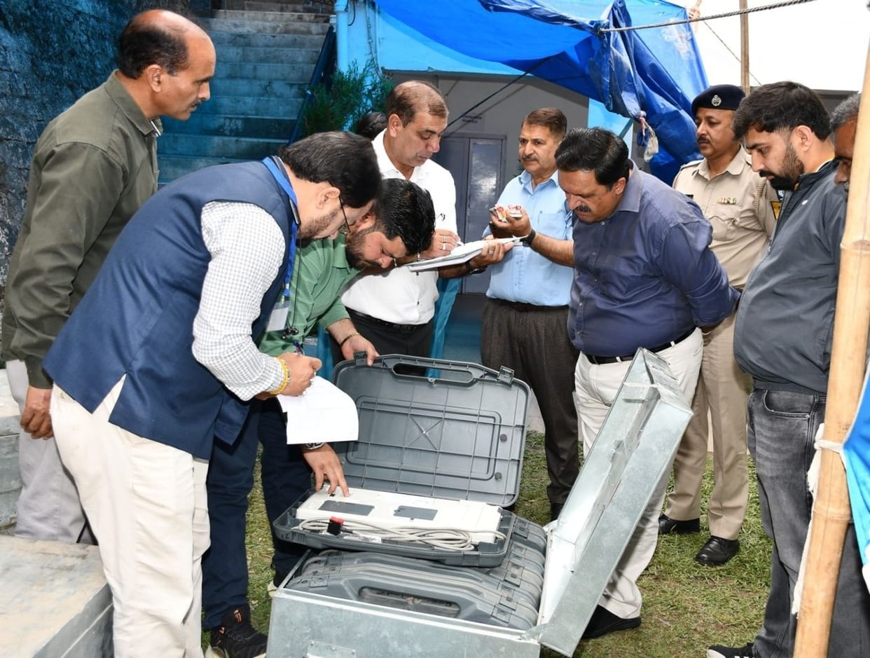 EVM machines sent to district bodies amid tight security