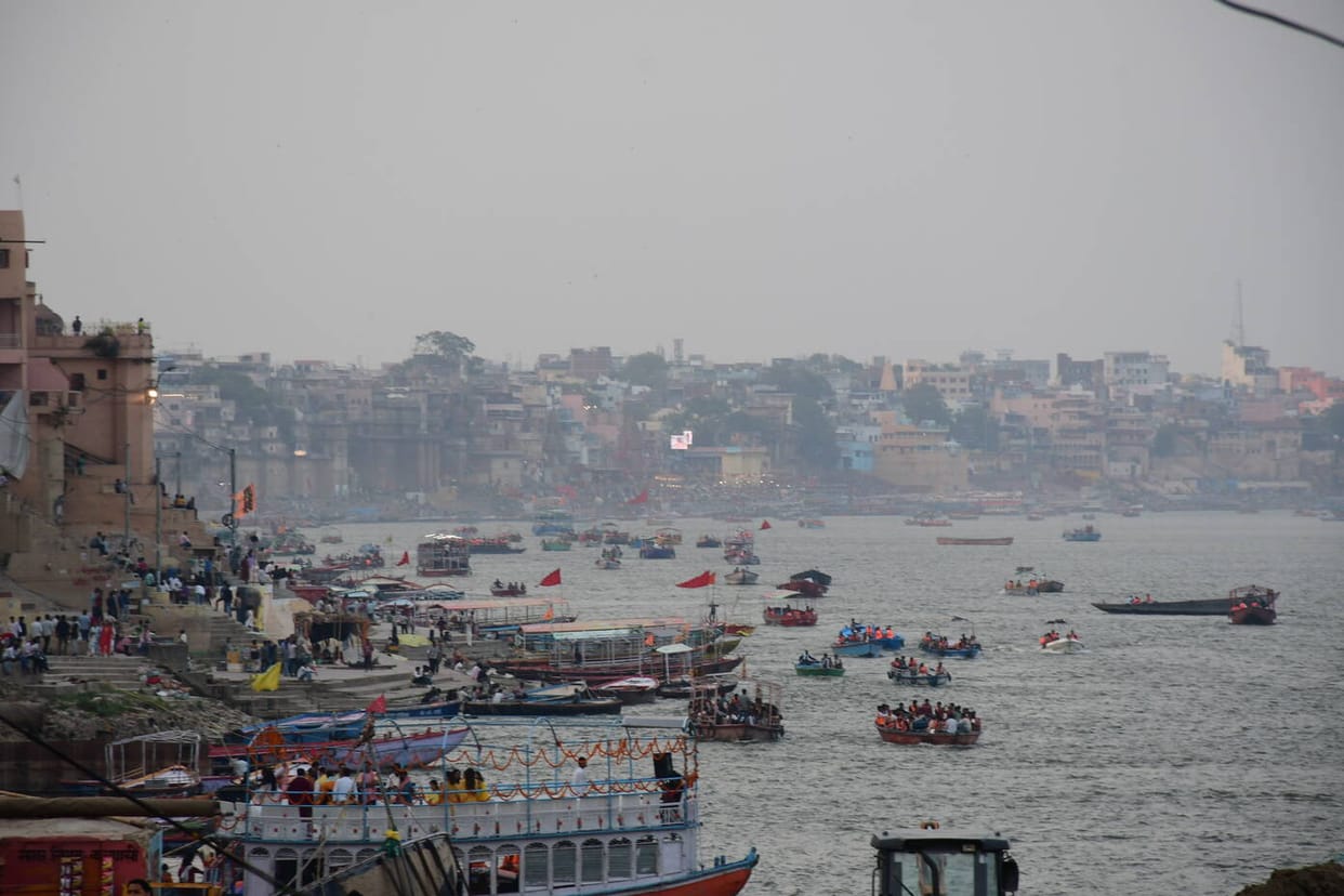 Humidity in the air has reduced the intensity of the sunlight; the mercury dropped by 3 degrees Celsius in 24 hours.
