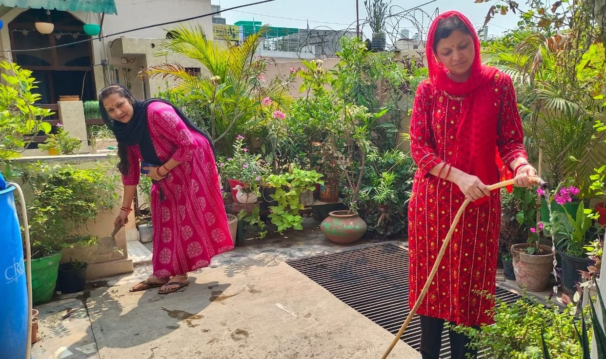 Relationships blooming like flowers in the garden of sister-in-law and sister-in-law