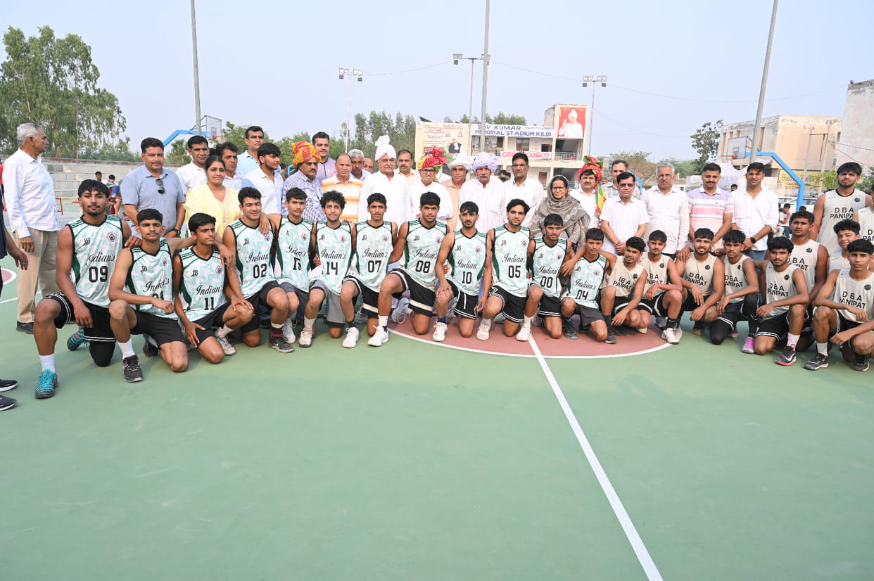 Panipat team became the winner in the basketball boys category.