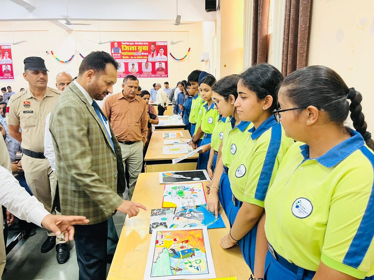 Students displayed their technical talent in model exhibition and poster making.
