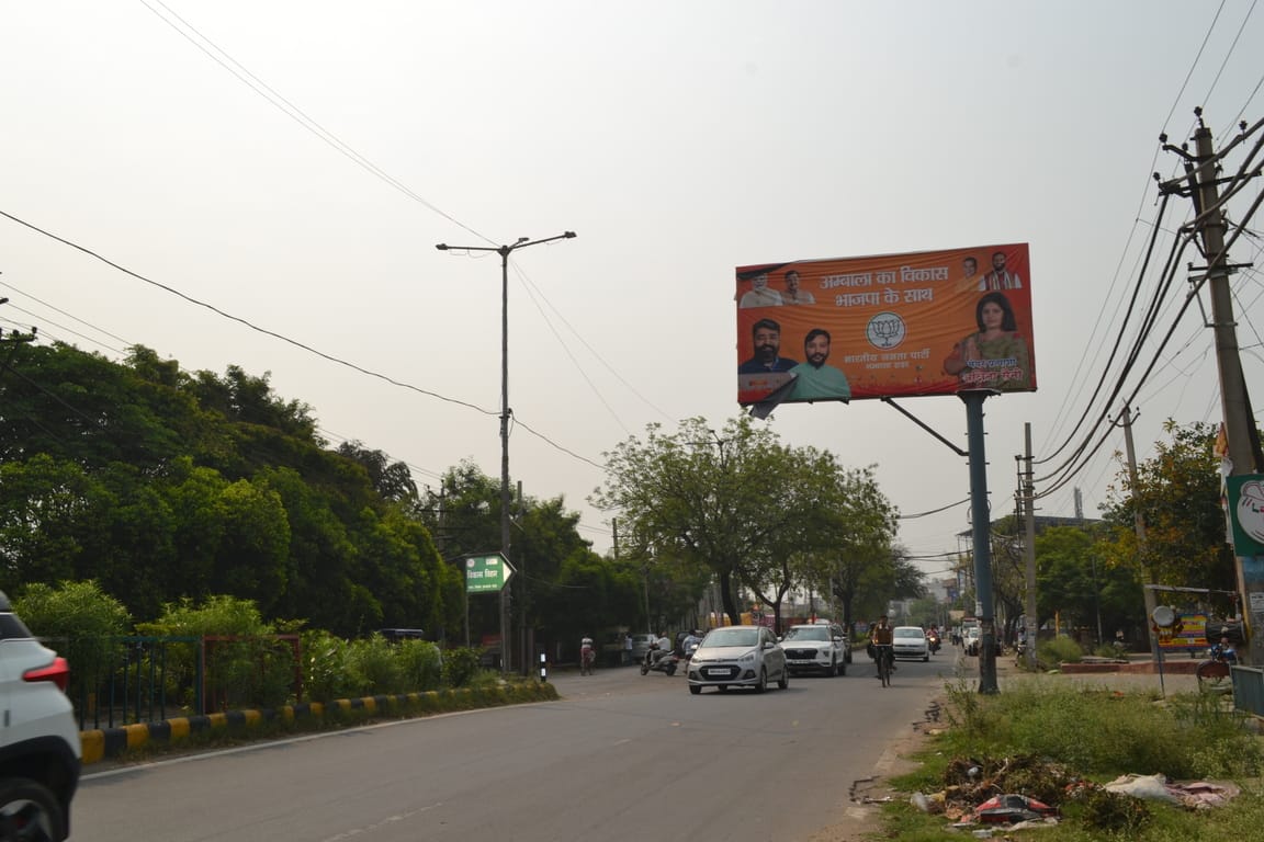 Campaign material was not removed from outside polling stations.