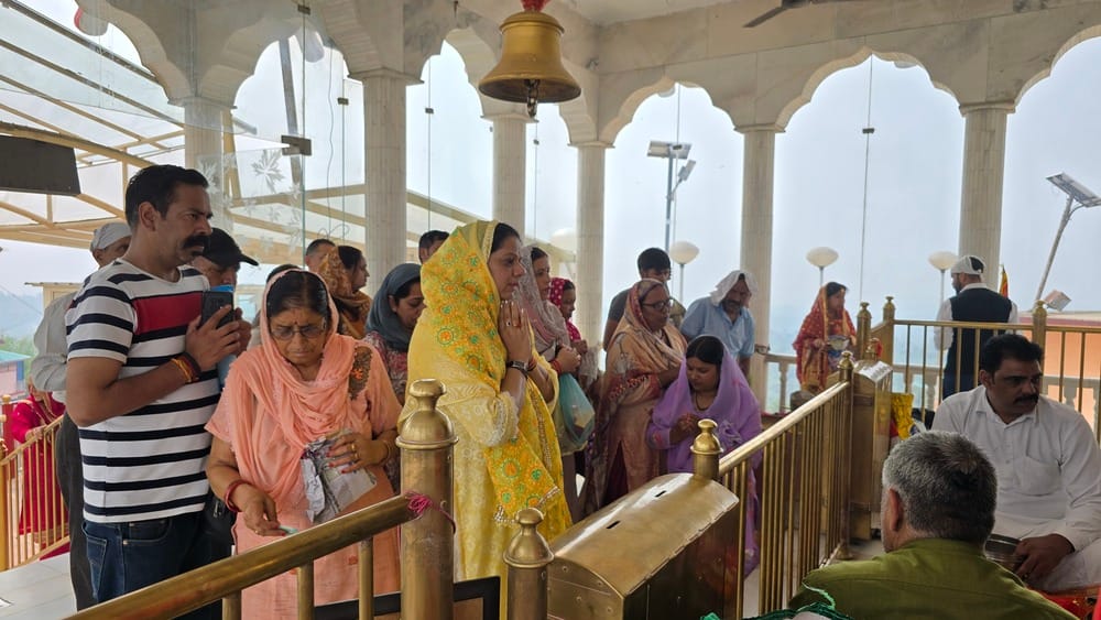 A wave of devotion surged at the Avahdevi Mata Temple.