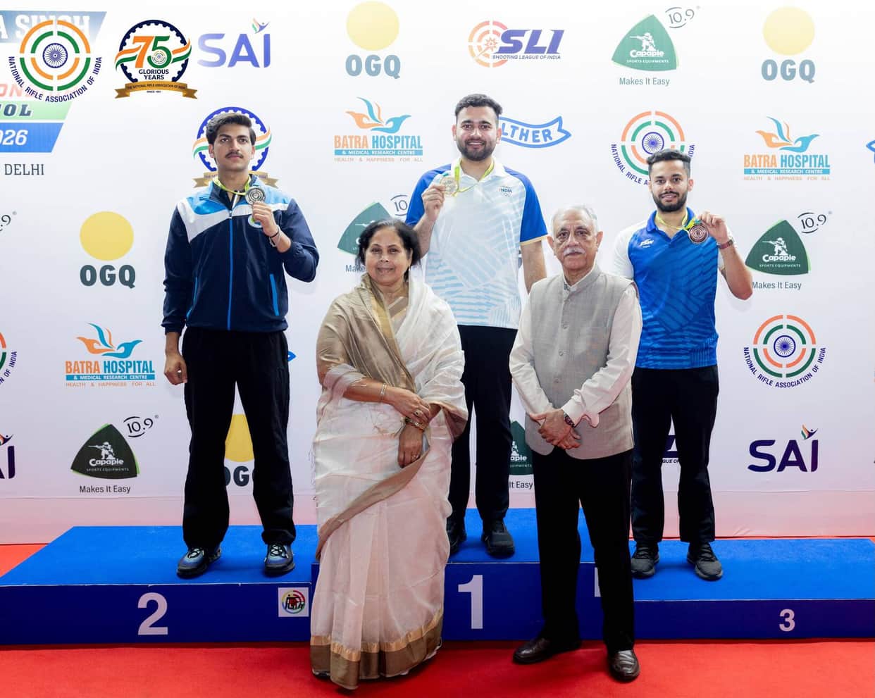 Anish won gold medal at national level