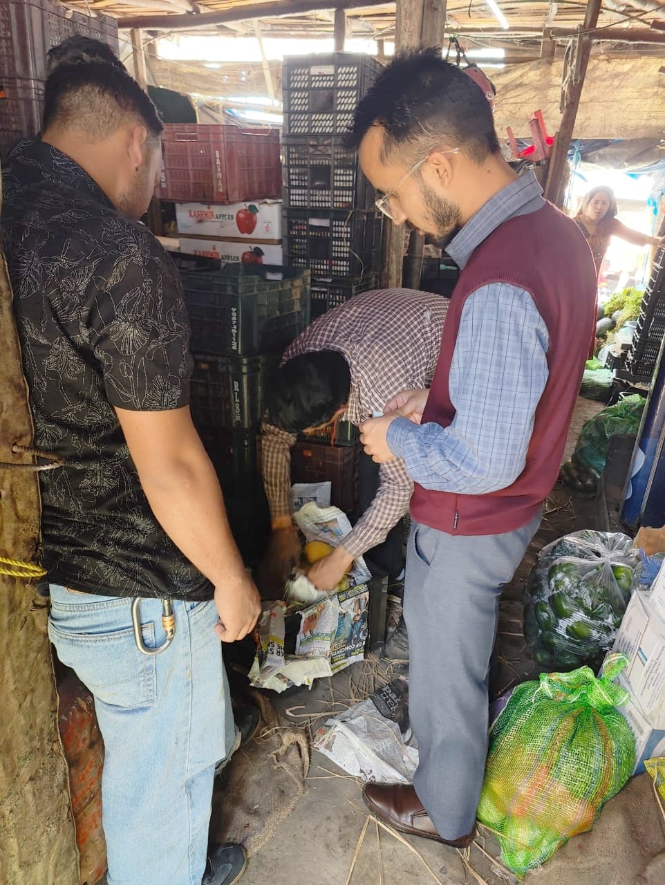 Food Safety Department inspected shops in Bhuntar