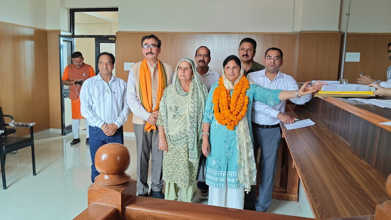 BJP-backed candidates contested from Mamuh-Gurchal, Baranda and Bari ZP wards.