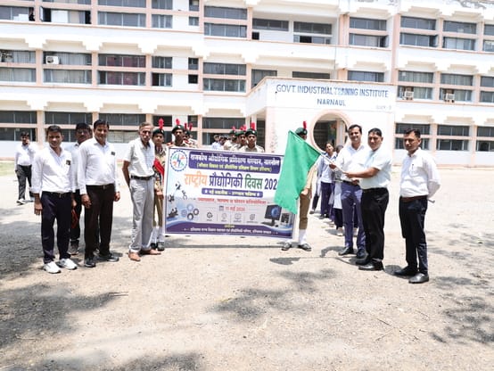 Sanjay and Prince from Government ITI Narnaul Secure First Place at Science Exhibition