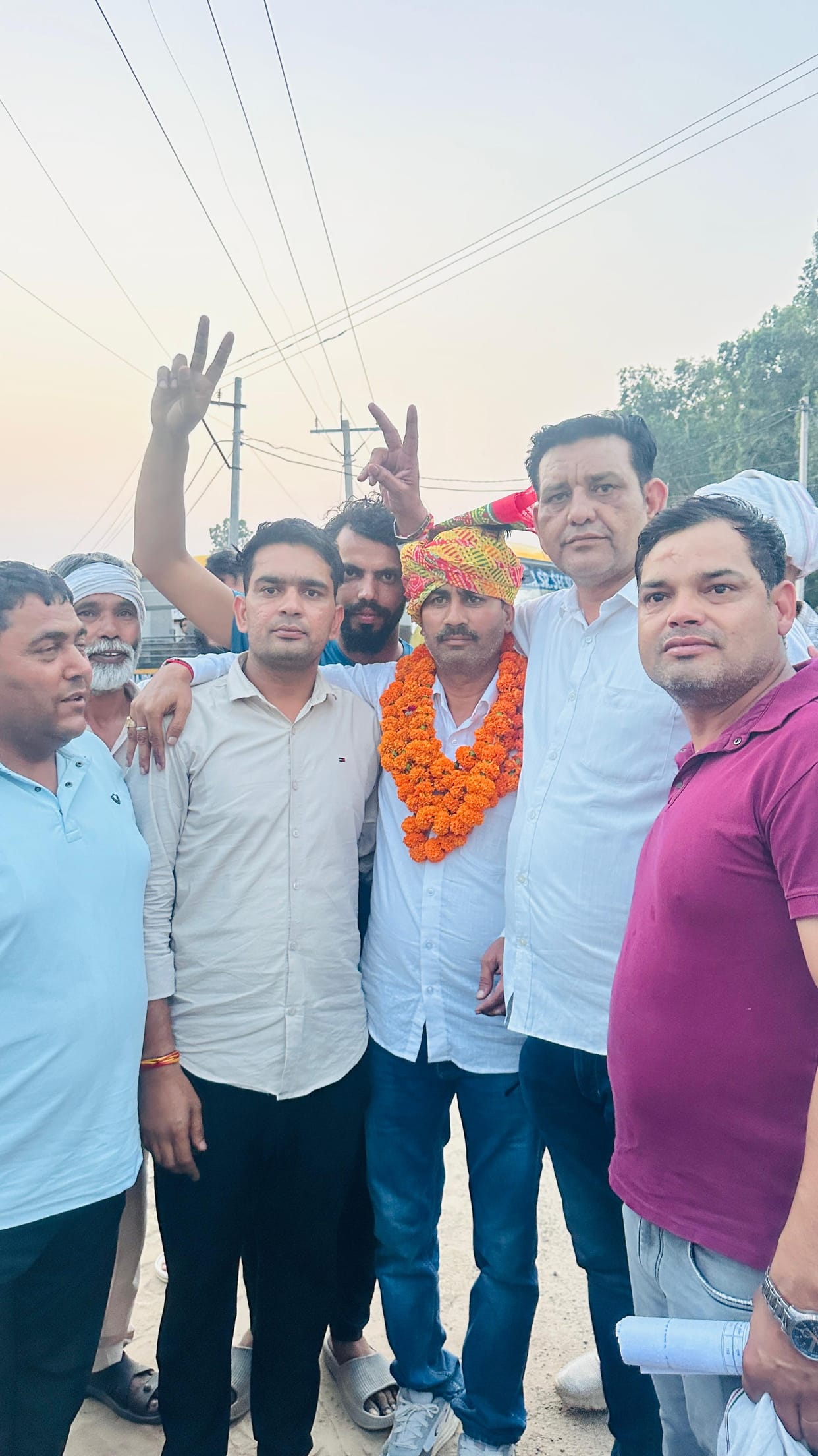 Dharambir became the Sarpanch of Badhsa, defeating his rival Sukhbir by 489 votes.