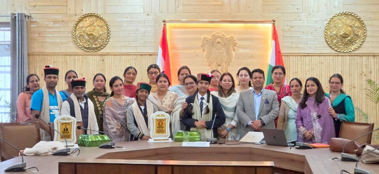 Two daughters of Rohru have increased the prestige of the government school by coming in the merit list