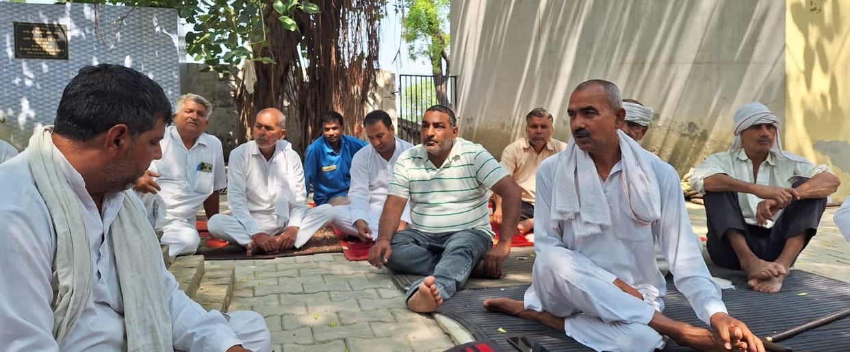 Following the Panchayat's decision, farmers halted dam construction.