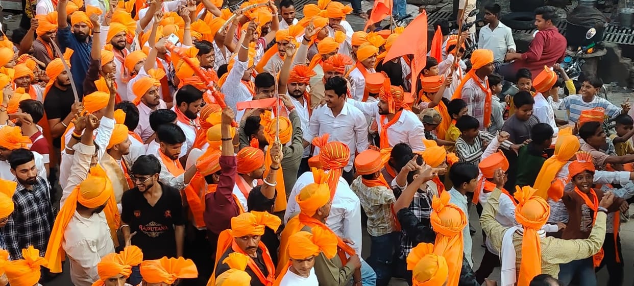 Cries of bravery echoed in Maharana Pratap procession