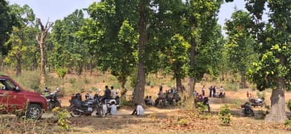 A farmer riding a bike was killed while returning after counting tendu leaves.